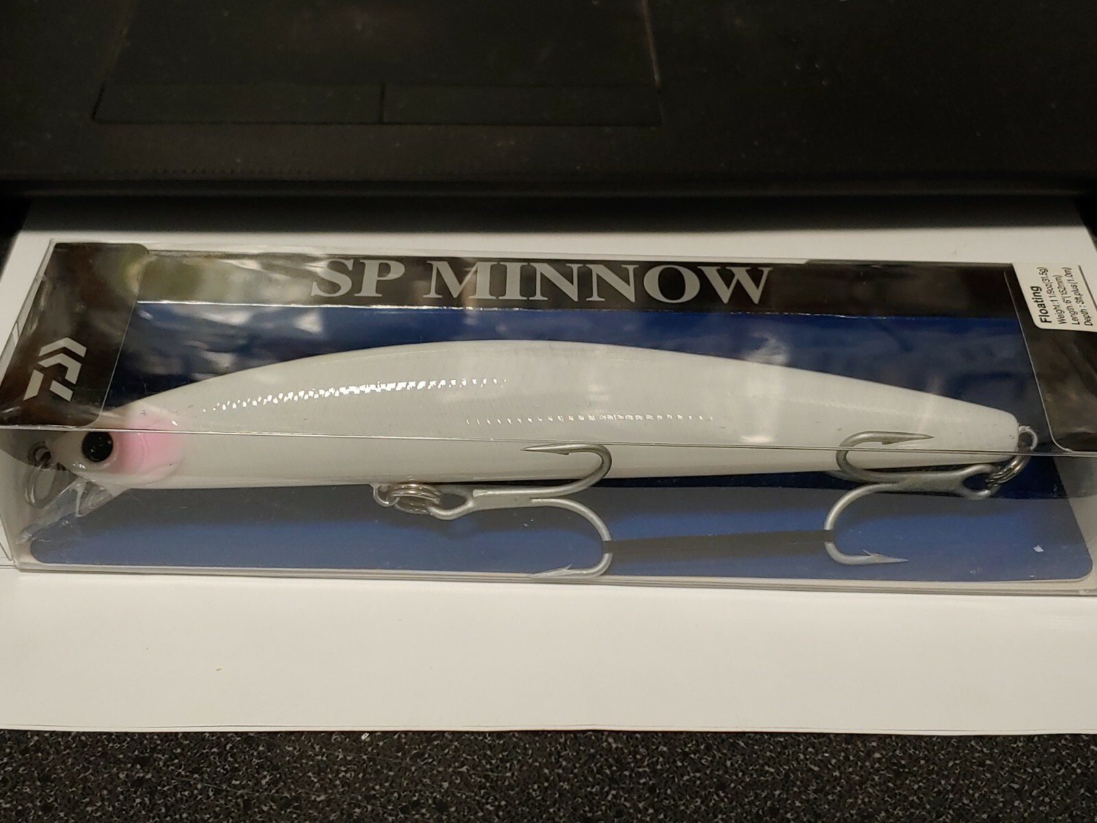 1 Daiwa SP Minnow GHOST WHITE DSPM15F48 1 1/9oz. Floating  FREE SHIP