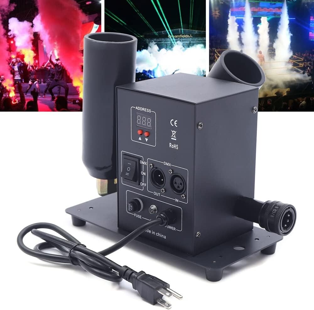 Confetti Machine, Professional Electric Confetti Launcher, DMX/Remote Control