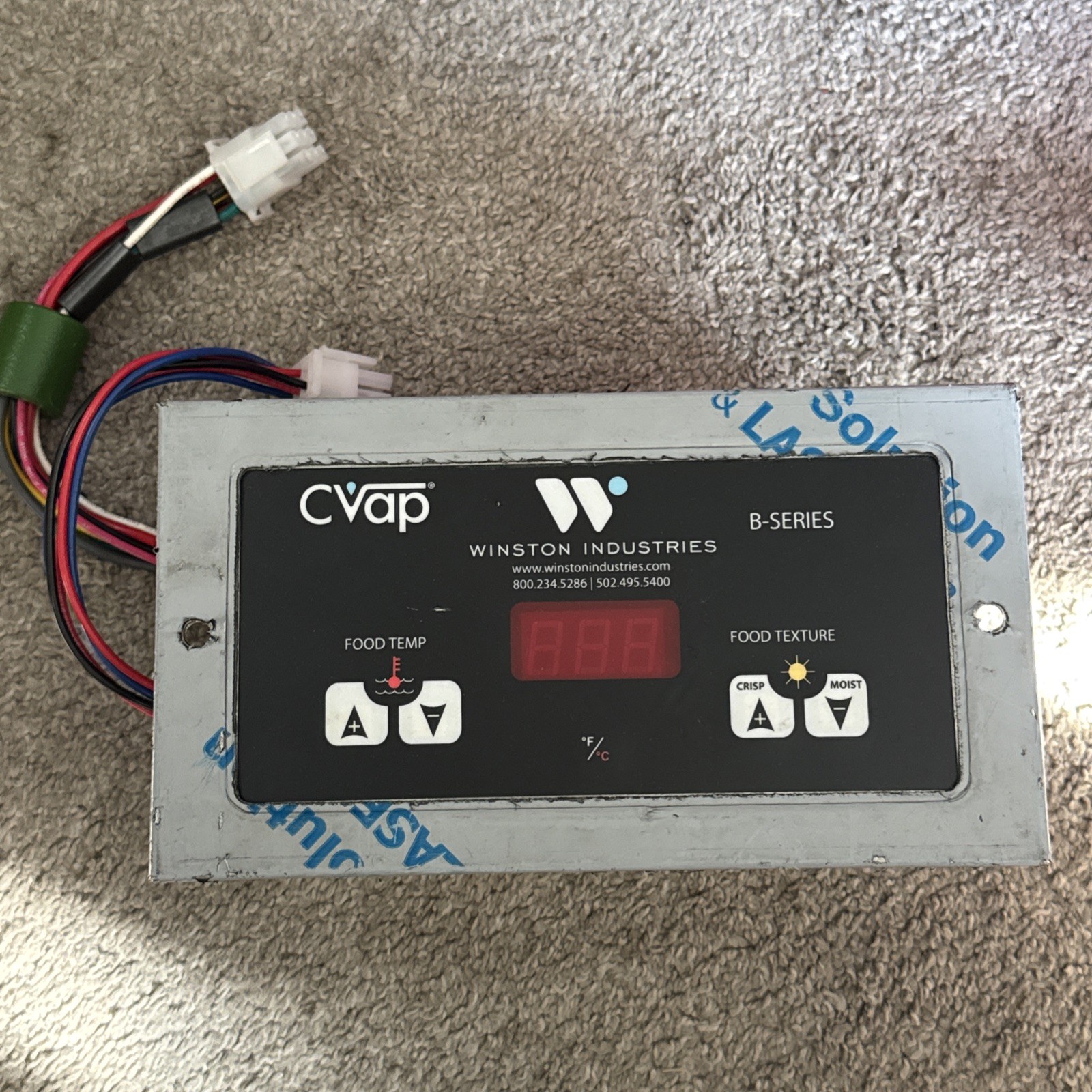 Winston Cvap B-Series Control Board Food temperature