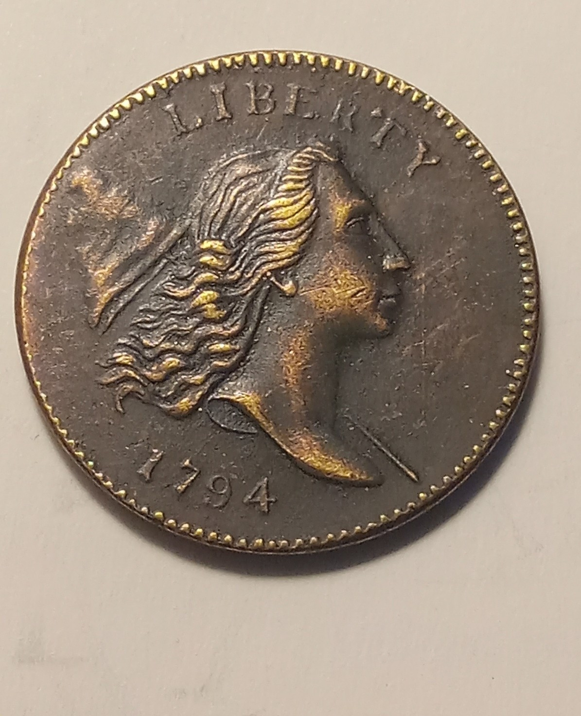 USA 1794 Liberty Cap Half Cent Coin Modern Restrike