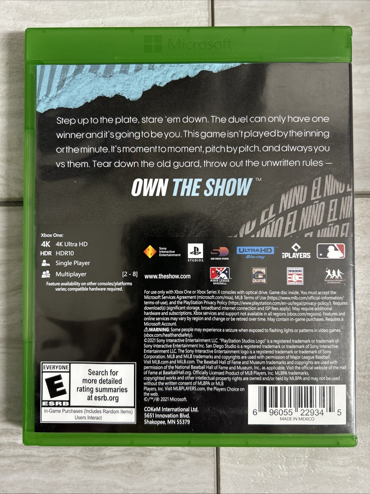 MLB The Show 21 - Microsoft Xbox One Authentic Tested EUC CIB Fast Shipping