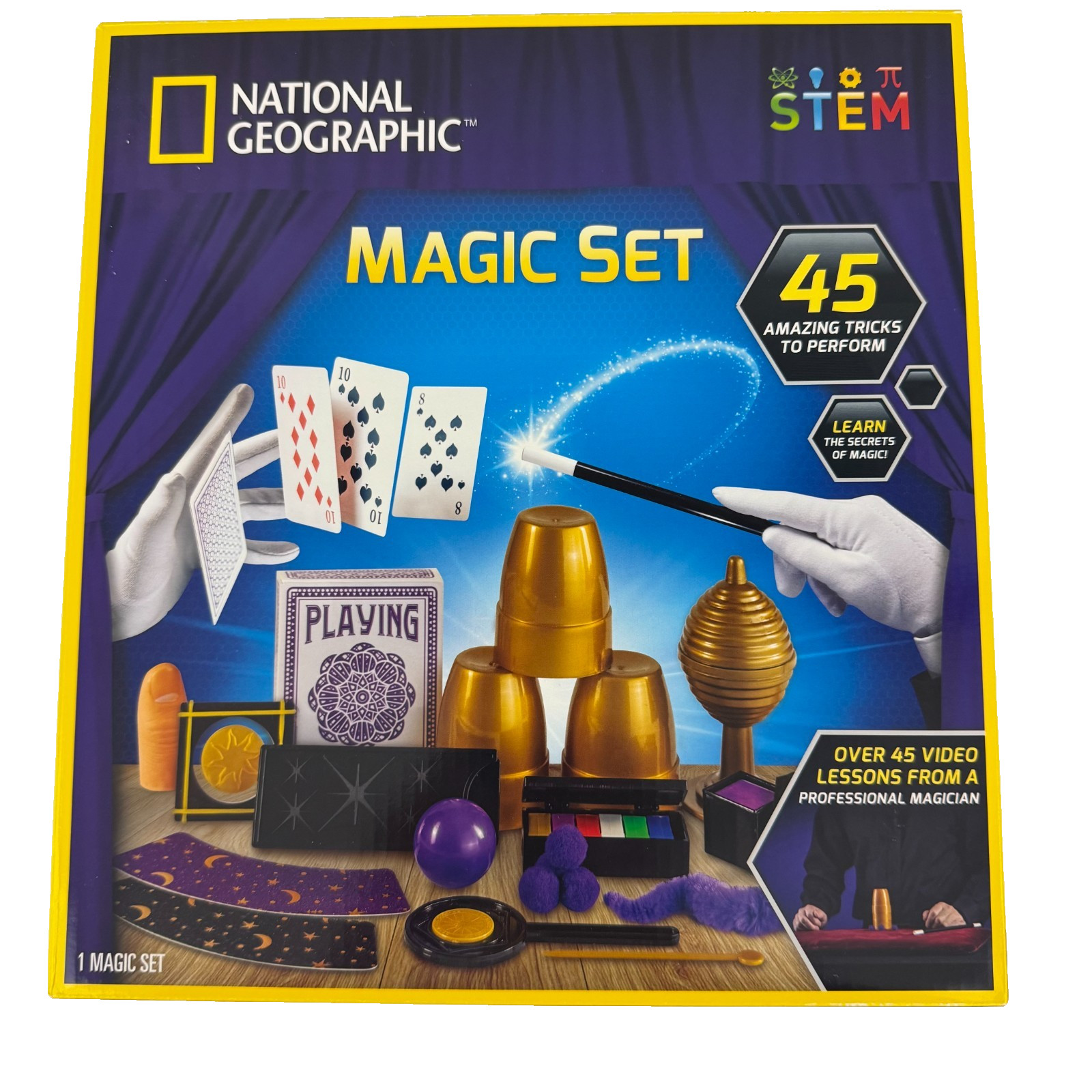 National Geographic MAGIC SET STEM 45 Tricks Instructions Learning Guide