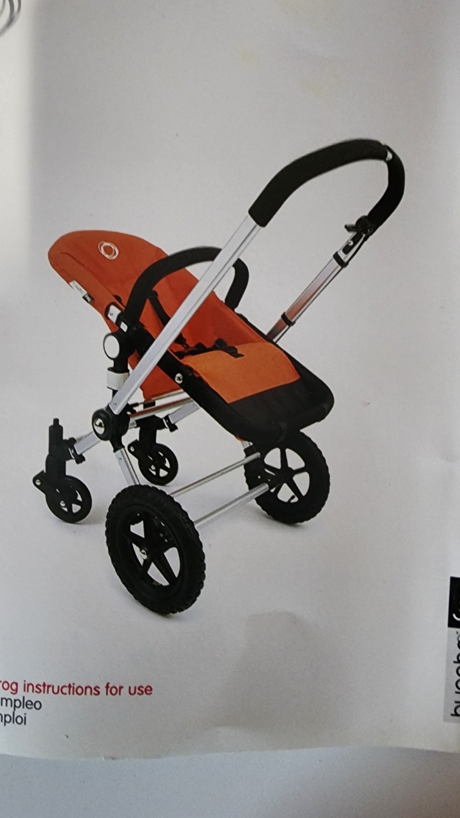 Bugaboo Frog Baby Stroller with Bassinet Attachment — RED , Excellent Condition