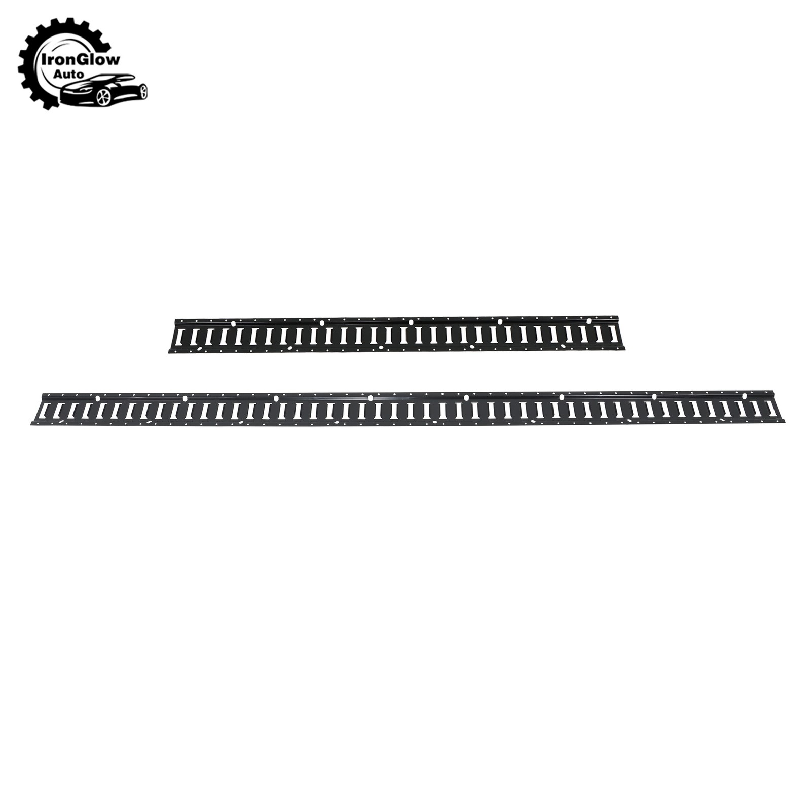41 Pack 5' and 8' E Track Rails Black Matte Finish Complete Tie Down Set Polyest