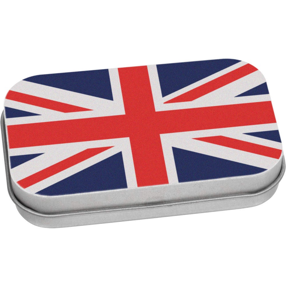 'United Kingdom Union Jack' Metal Hinged Tin / Storage Box (TT042093)