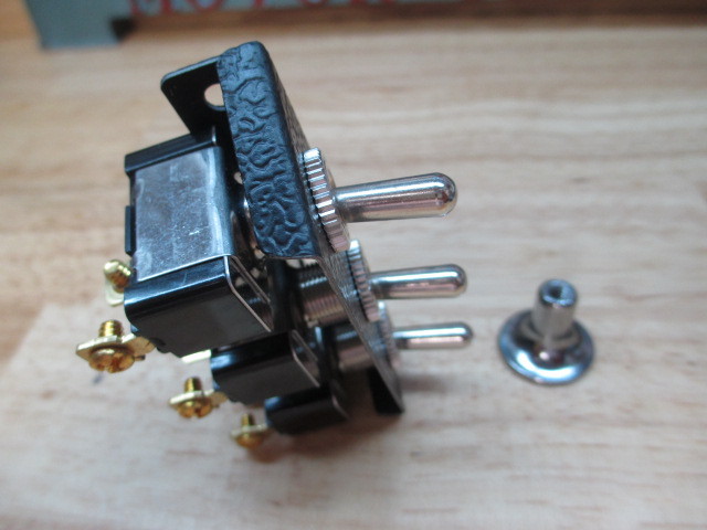RAT ROD TOGGLE SWITCH SET UP VINTAGE OLD DASH INSTRUMENT CLUSTER PANEL SCTA 25A