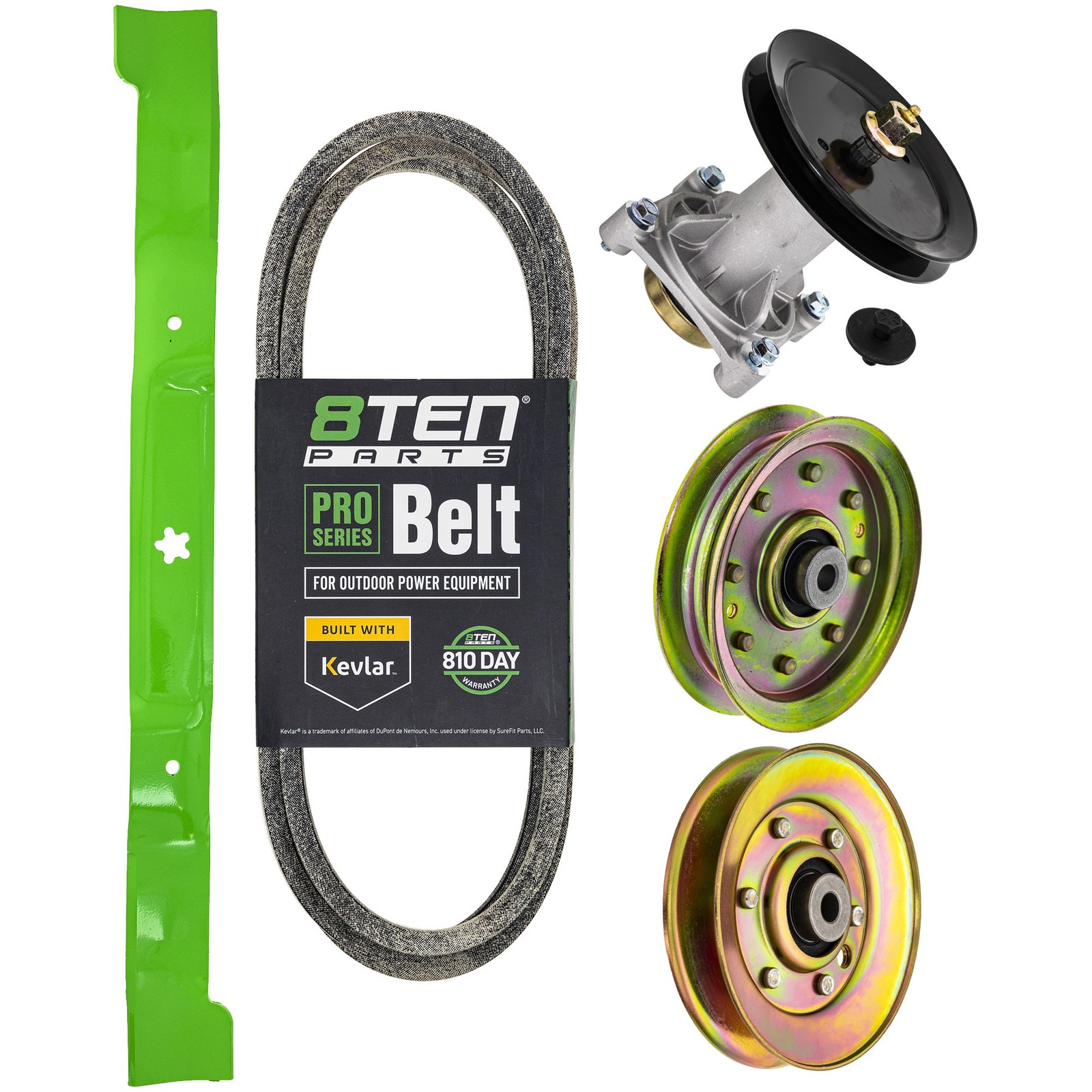 Blade Spindle Belt Idler Kit for Poulan PO12530LT 419271 532187281 30-Inch Deck