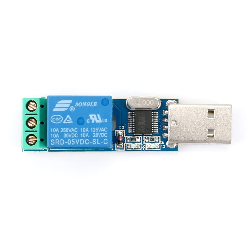 USB Serial Port Control Relay Module Sturdy Durable Lightweight USB Relay Mod...
