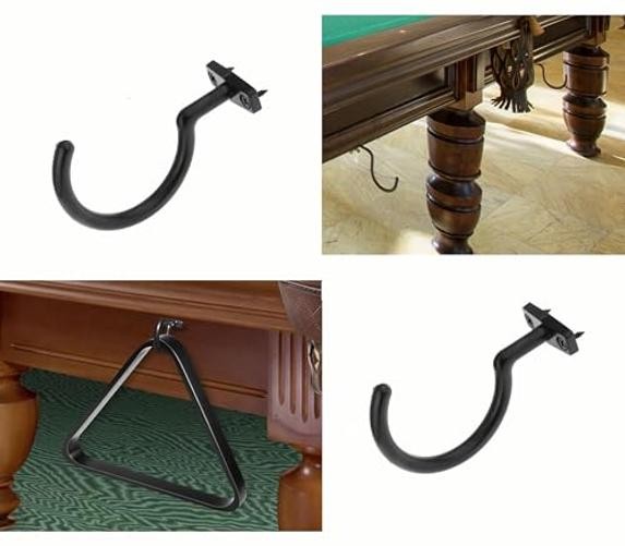2Pcs Snooker Billiard Table Board Cue Hook Bridge Rod Pool Table Rack with 2