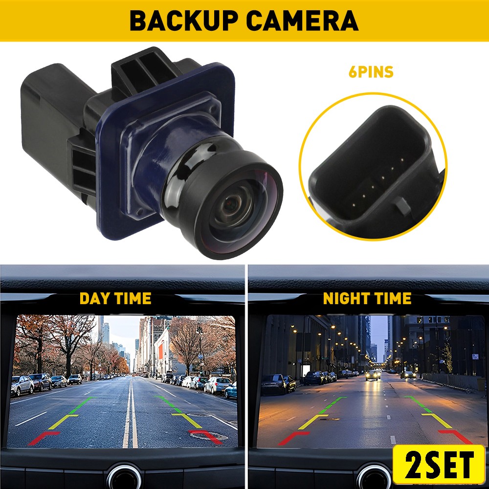 2Set Fit 2012-2014 Ford F-150 Rear View Backup Parking Reverse Camera FR3T-19G49