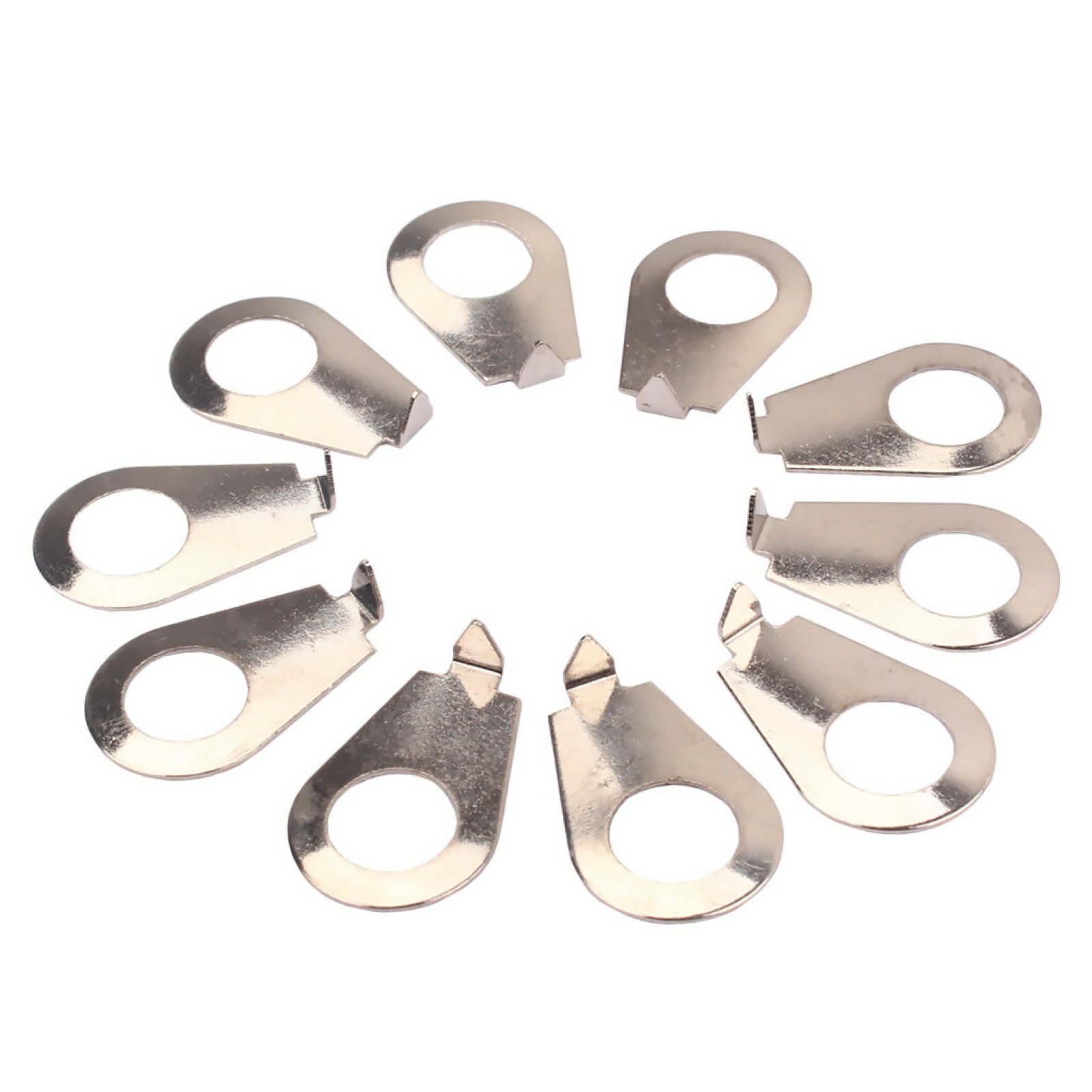 10Pcs Metal 8.5mm Guitar Knobs Pointer Plate Washer Knob Position Indicator