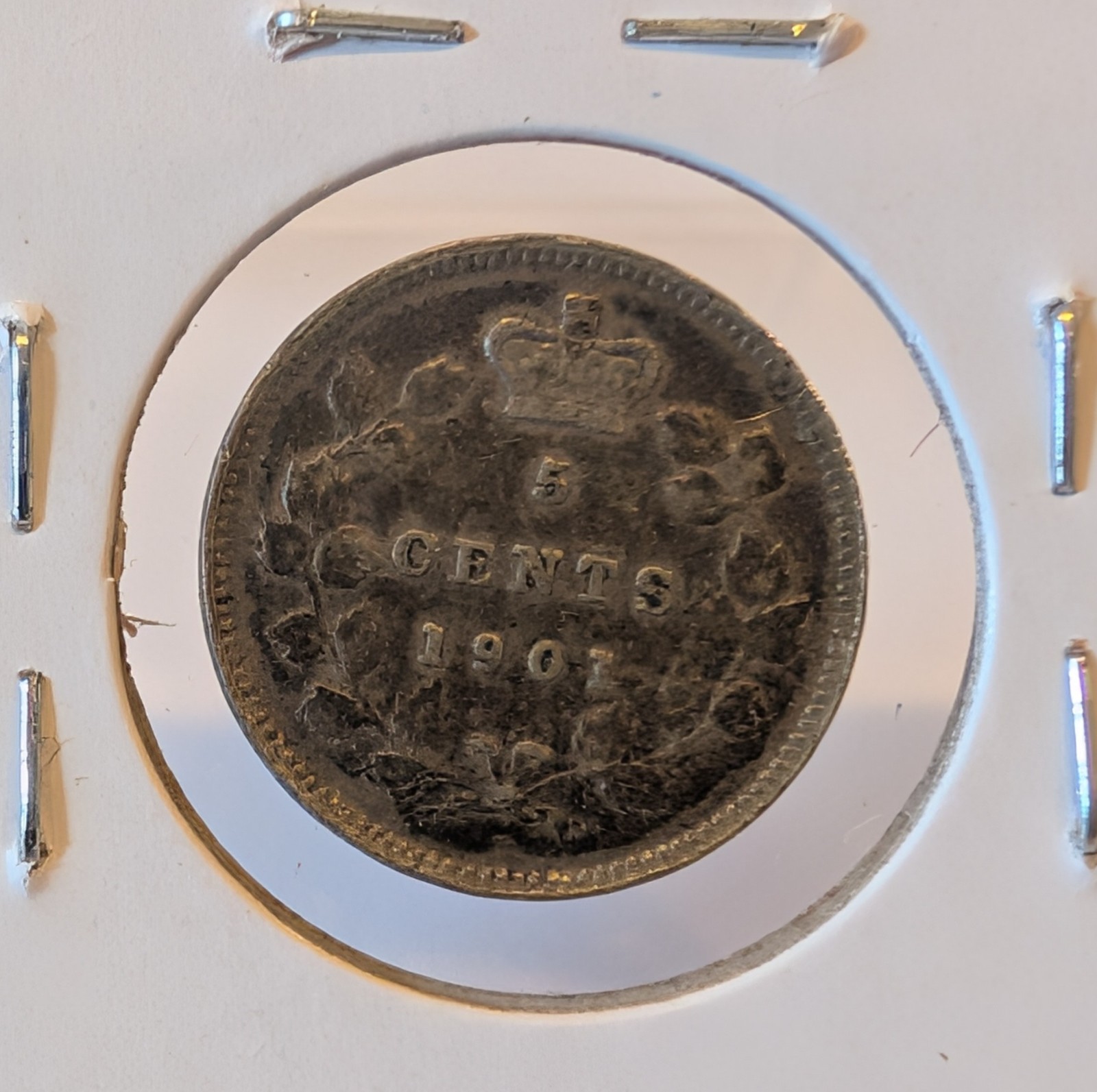 1901 Canada 5 Cents Km#2
