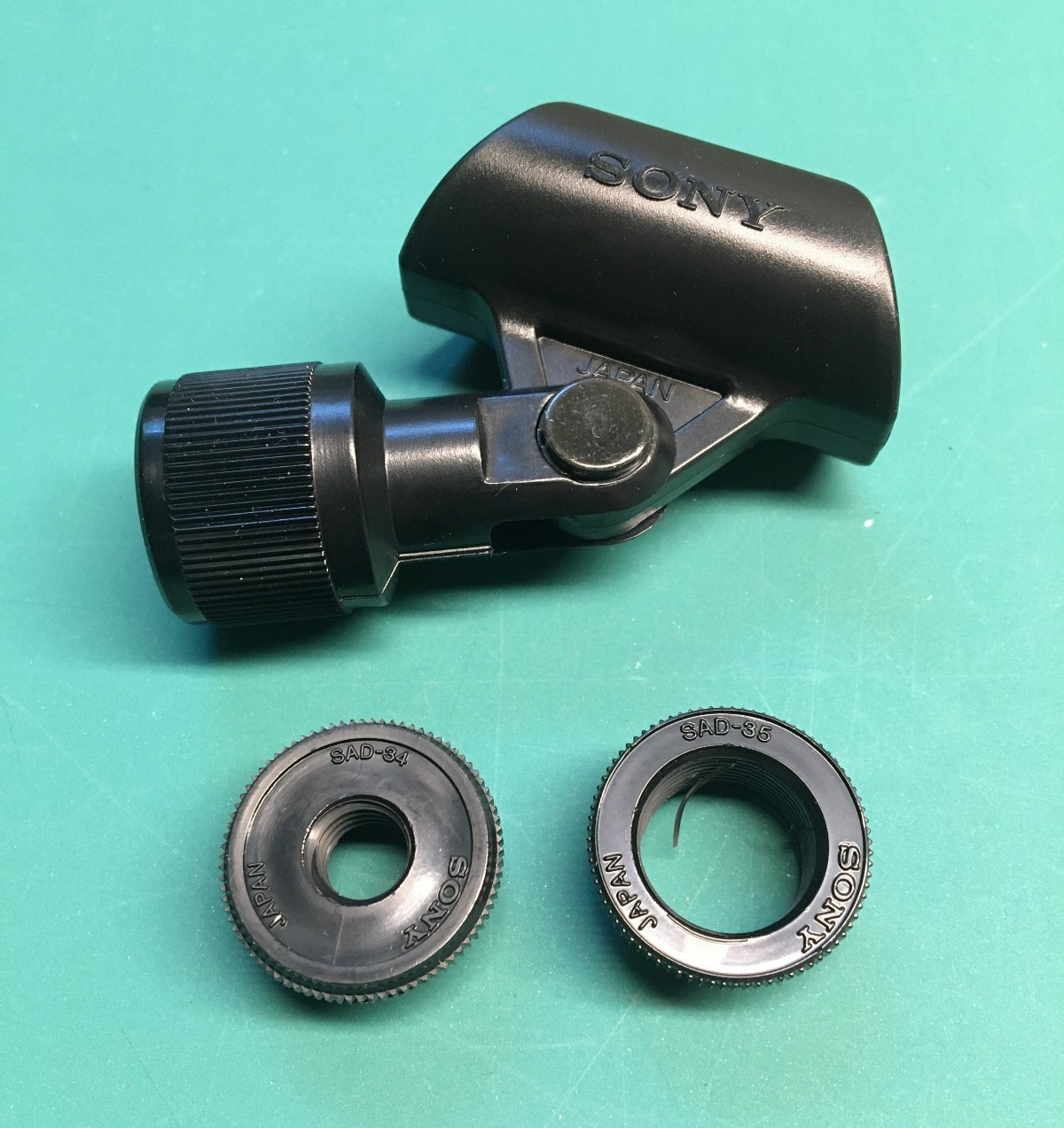 Sony Microphone Clip Mount Holder with SAD-34 and SAD-35 Adapters