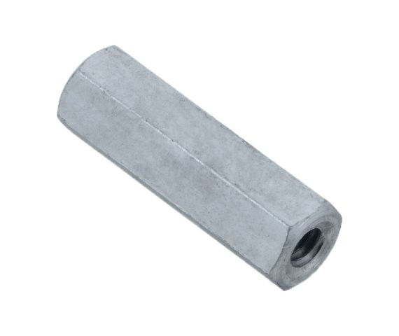Coupling Nut 8-32 x 1 Zinc (4 Pieces)