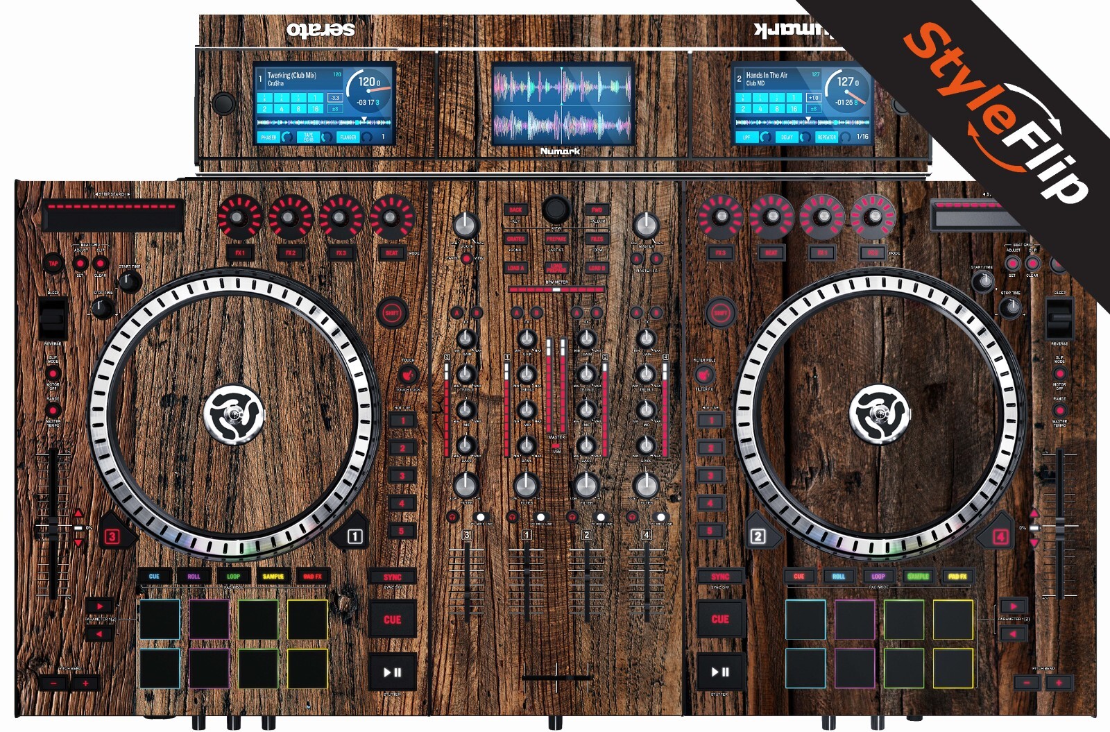 Numark NS-7 III Skin | Wood #3 | Protective Decal | StyleFlip Skins