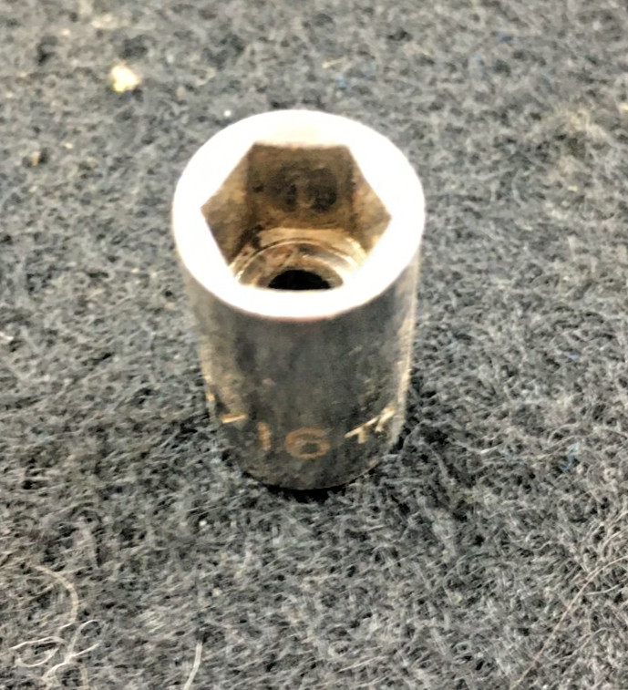 5/16" SOCKET, 6 POINT, 1/4 DRIVE, TAIWAN