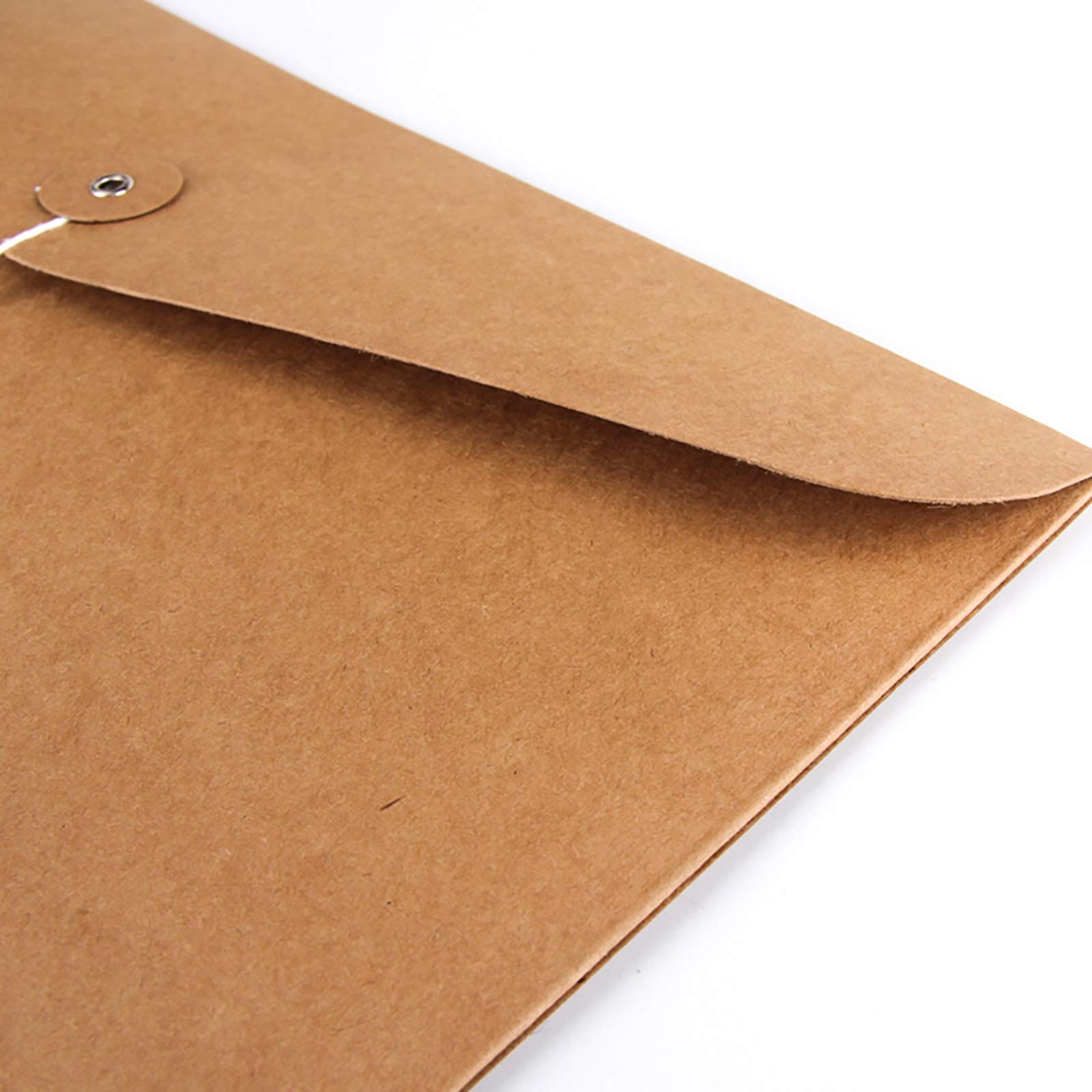 VANRA Kraft String Envelope File Folder Project Pack of 5, Brown