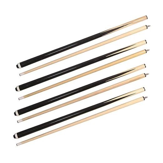 Pool Cues 2-Piece 58 Inch House Bar Billiard Cue Sticks 19oz - 21oz 58", 4 Pack