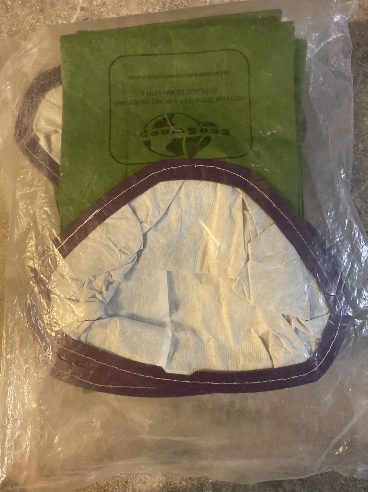 12 Pack 107314 Micro Filter Bags Replacement for ProTeam 6 Quart Backpack Vacuum