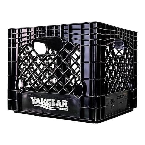 YakGear Deluxe Kayak Milk Crate Storage Box Universal Fit Kayak Boating Gear
