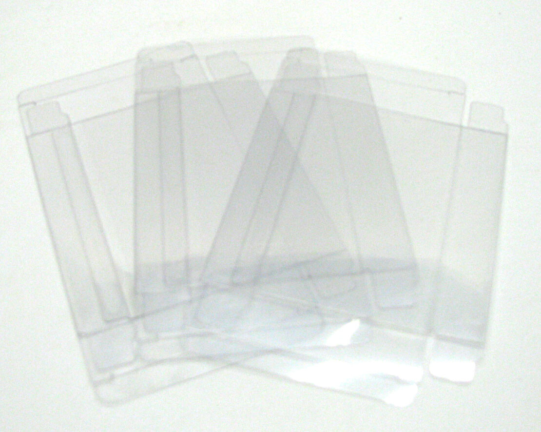 5x BANDAI WONDERSWAN CIB GAME - CLEAR PLASTIC PROTECTIVE BOX PROTECTOR SLEEVE