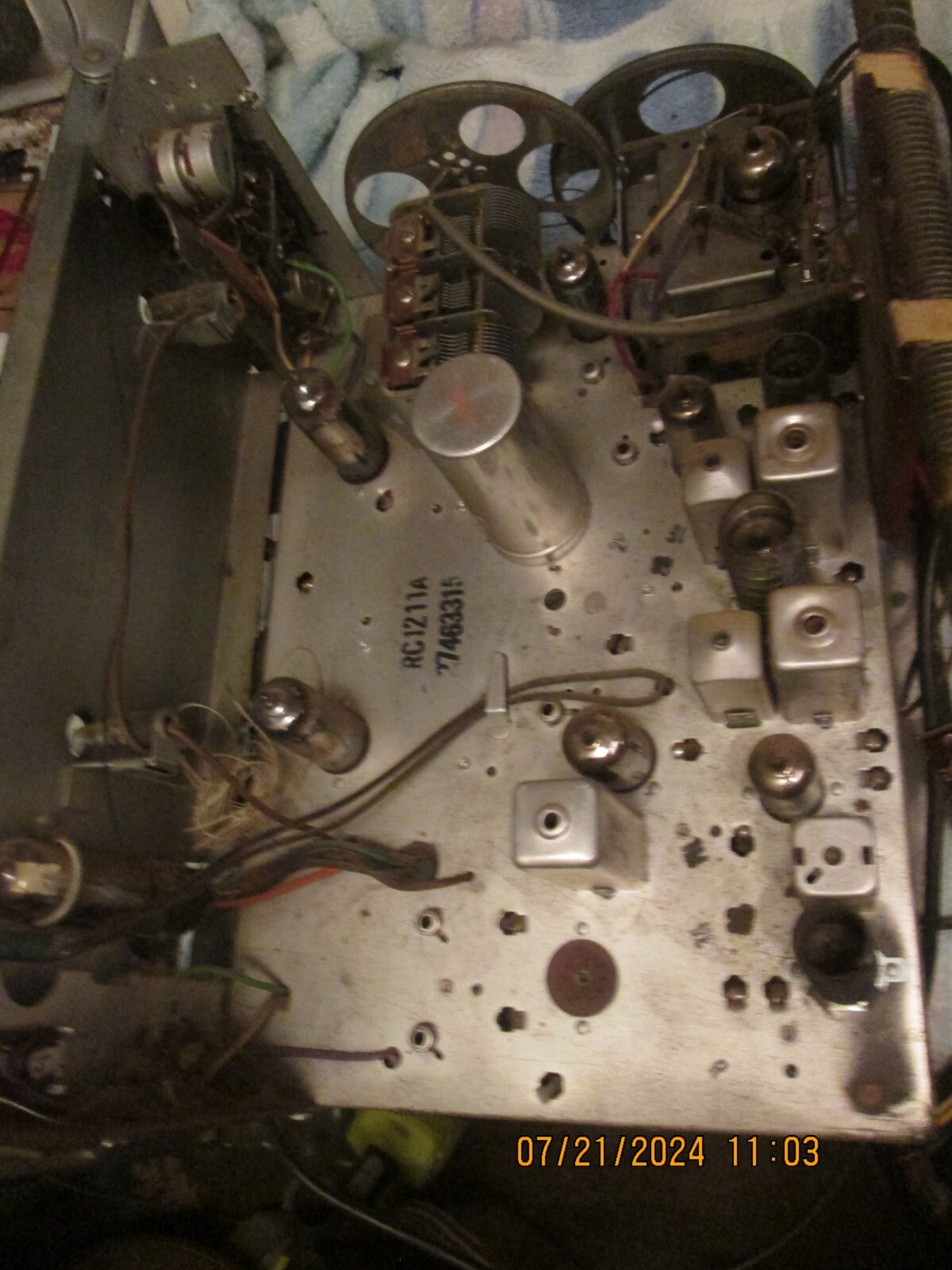 1963 stereo tube tuner RCA VICTOR vintage 1960-1963 console RC1211A chassis pre