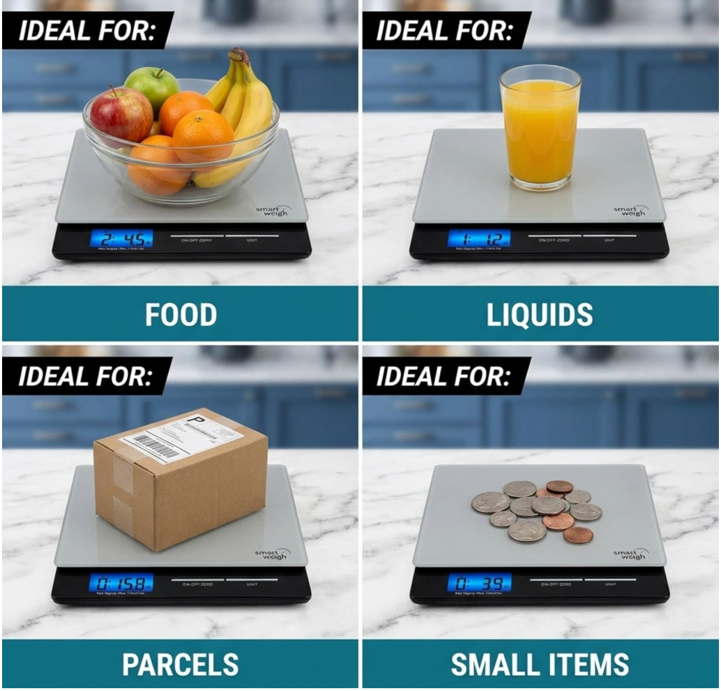 Smart Weigh Professional USPS Postal Scale with Multiple Weighing Modes
