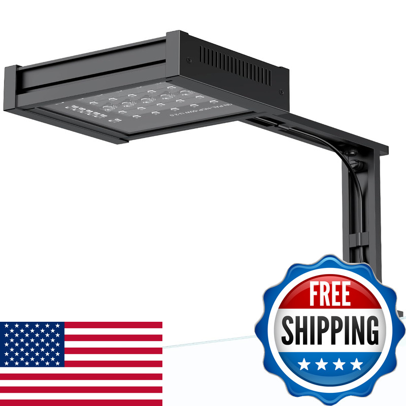 Pawfly 50 W Saltwater Aquarium Light For Sps Lps Corals Clip-On Dimmable Led