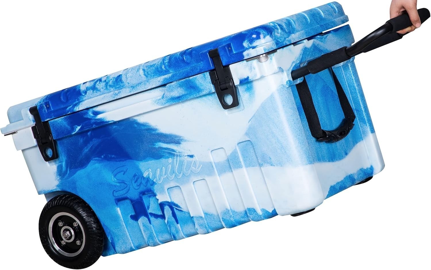 Seavilis 70QT Portable Heavy Duty Wheeled with S.S Handle Roto Molded ice Cooler