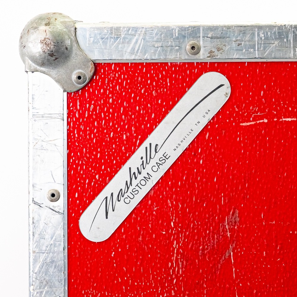 Nashville Custom Cases 11-Space ATA Rack Road Case on Wheels – Red