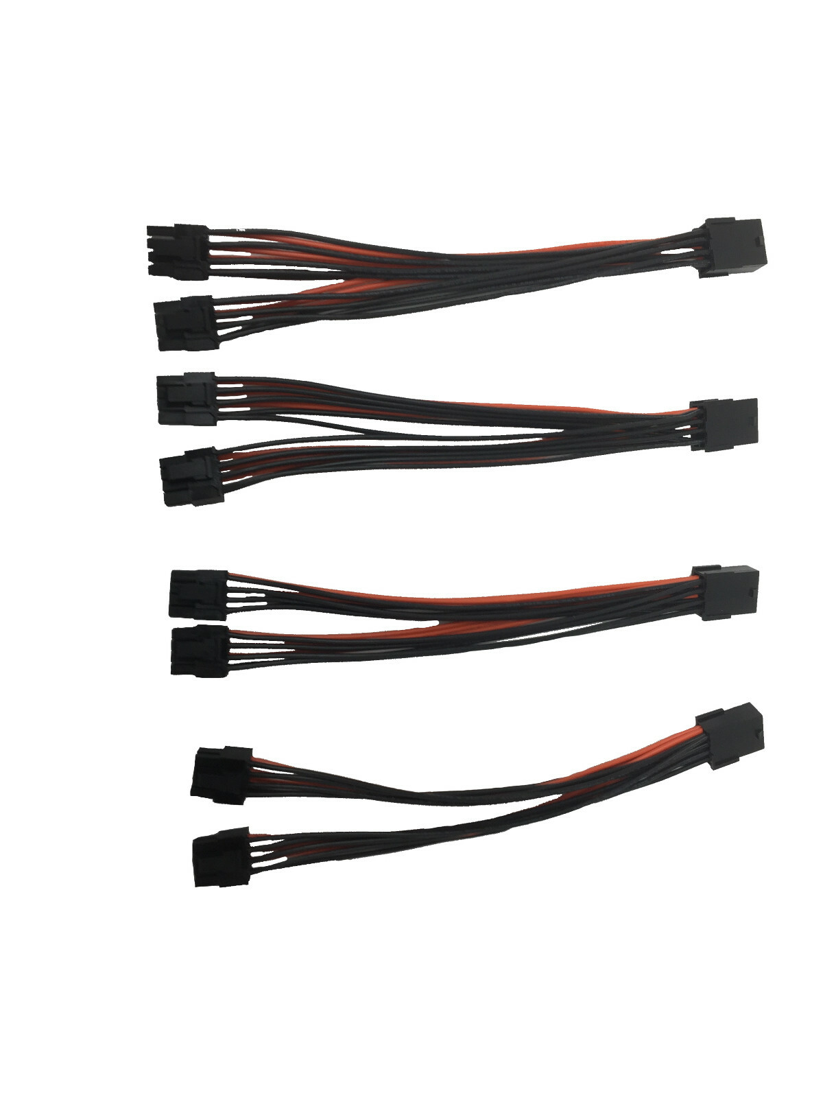 Deep In The Mines 4 Pack UL 1007 Wire 18AWG PCI-E 8pin to Dual 6+2pin Y-Splitter