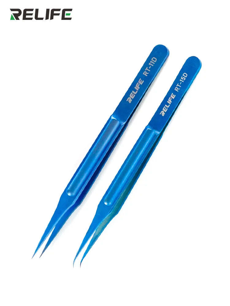 RELIFE RT-11C / RT- 15D Titanium Alloy Material Tweezers Maintenance Tools