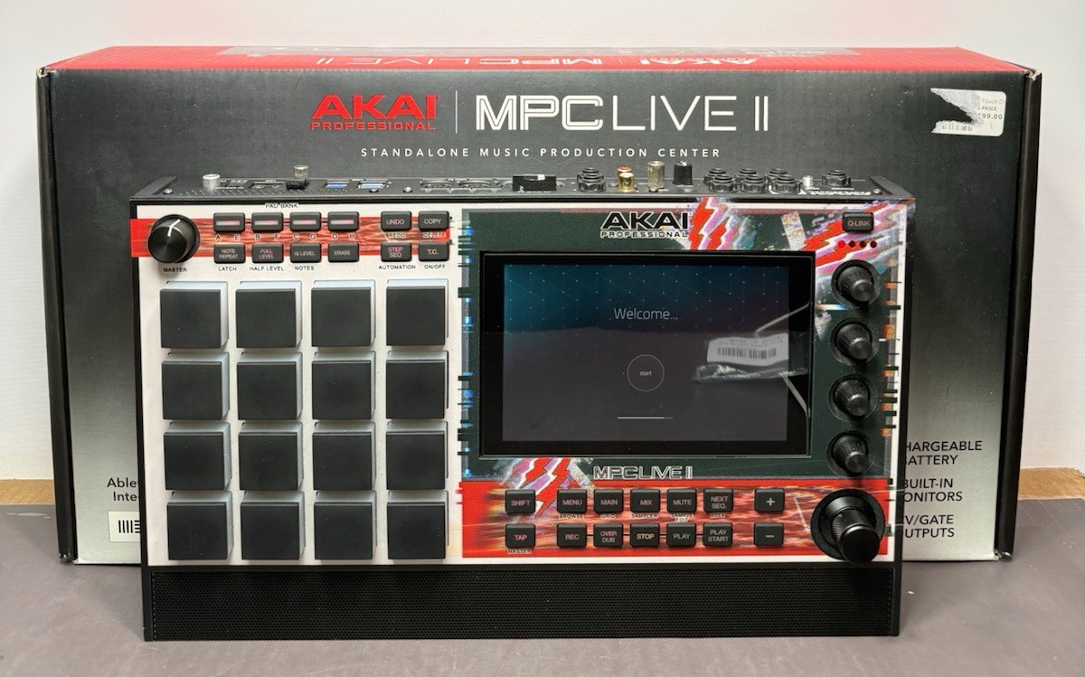 Akai MPC Live II Standalone Sampler Sequencer Custom Skin w/ Box