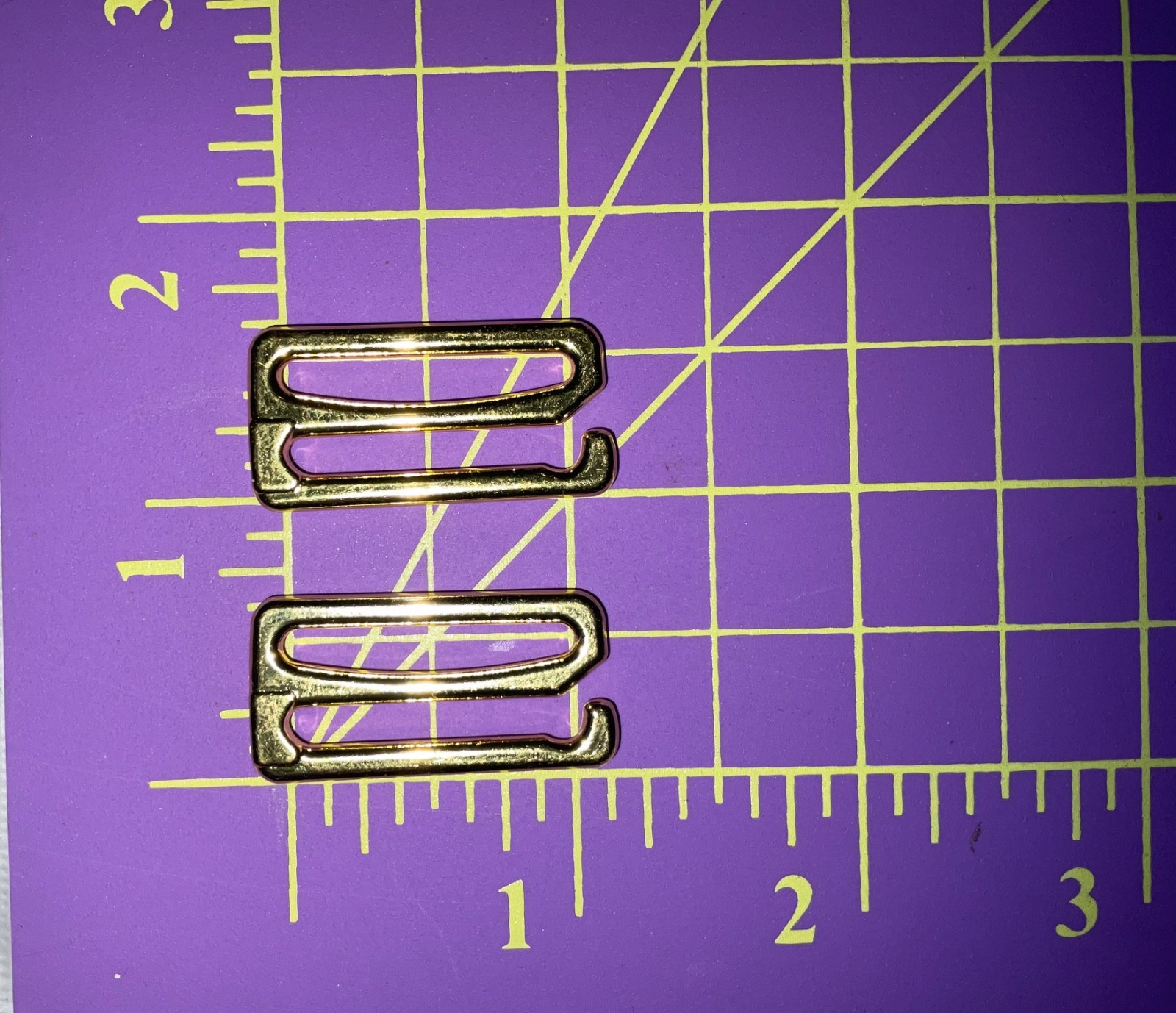 Gold Metal Thick 1" (25mm) Hook Set For Bathing Suit Swimsuit & Other Strap USA