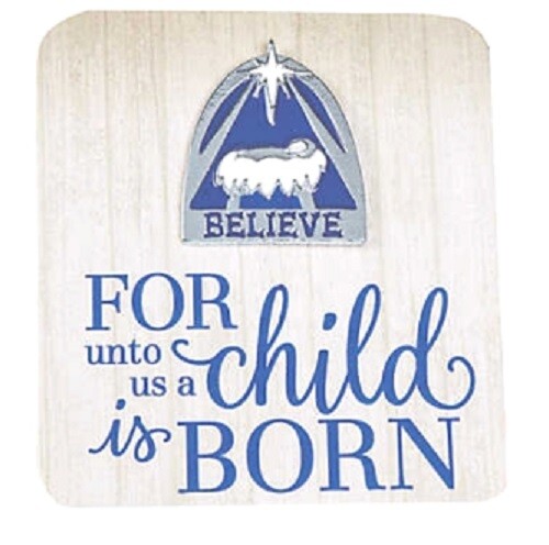 1 Nativity Silhouette Pin on Card (Free Shipping with 6 or more items)