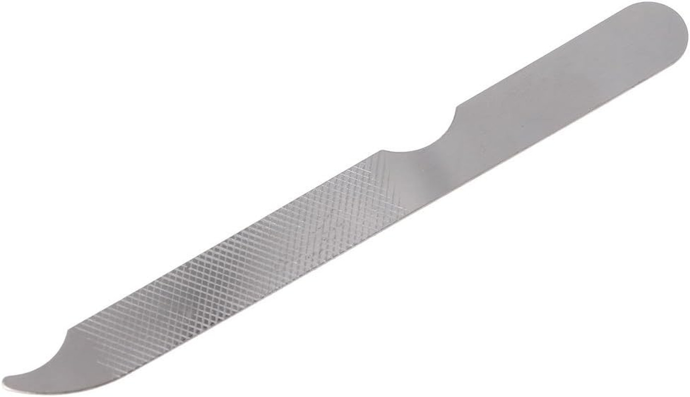 Double Side Stainless Steel Metal Nail File Fingernail Toenail Buffer Art Tool