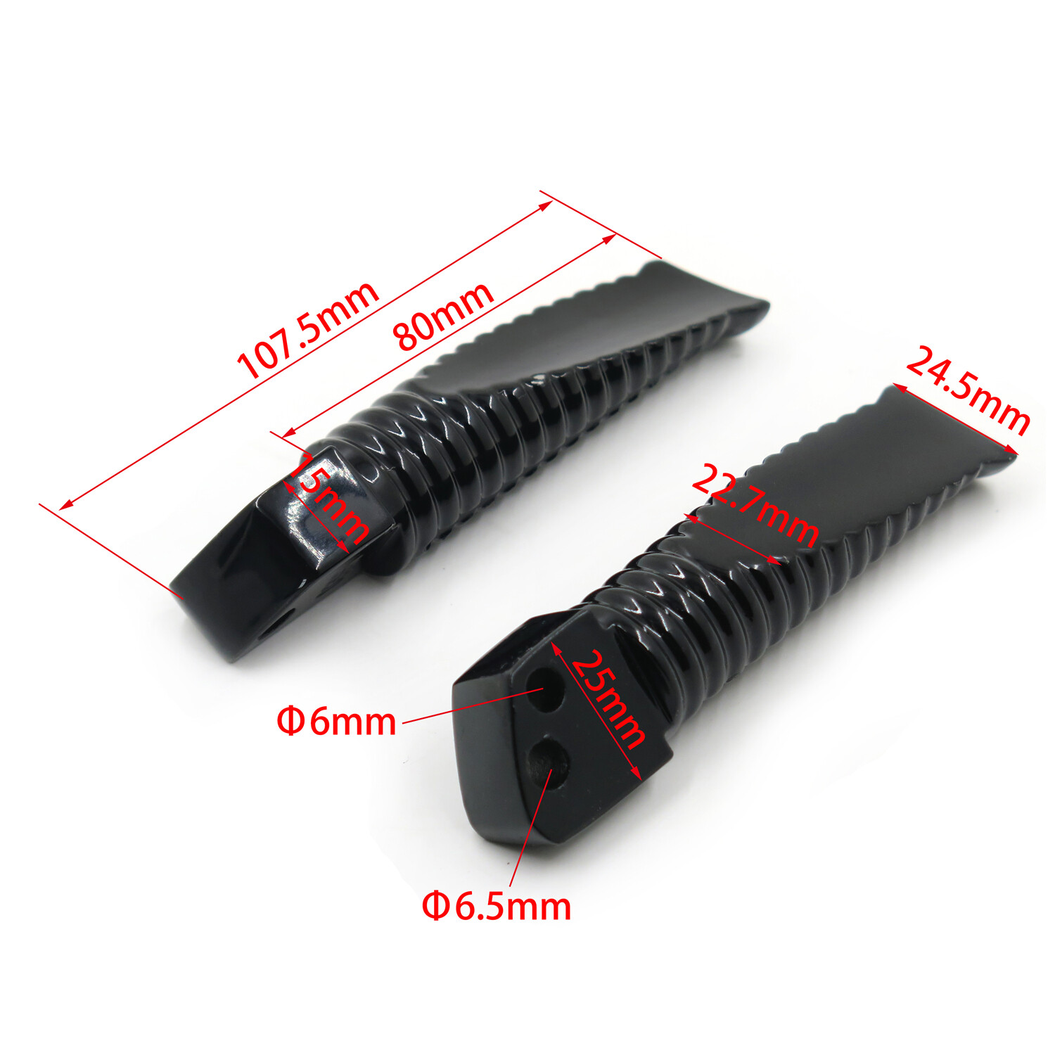 Foot Peg For Suzuki 2001-2005 GSXR600 750/01-04 GSXR1000/99-07 GSX 1300R Black
