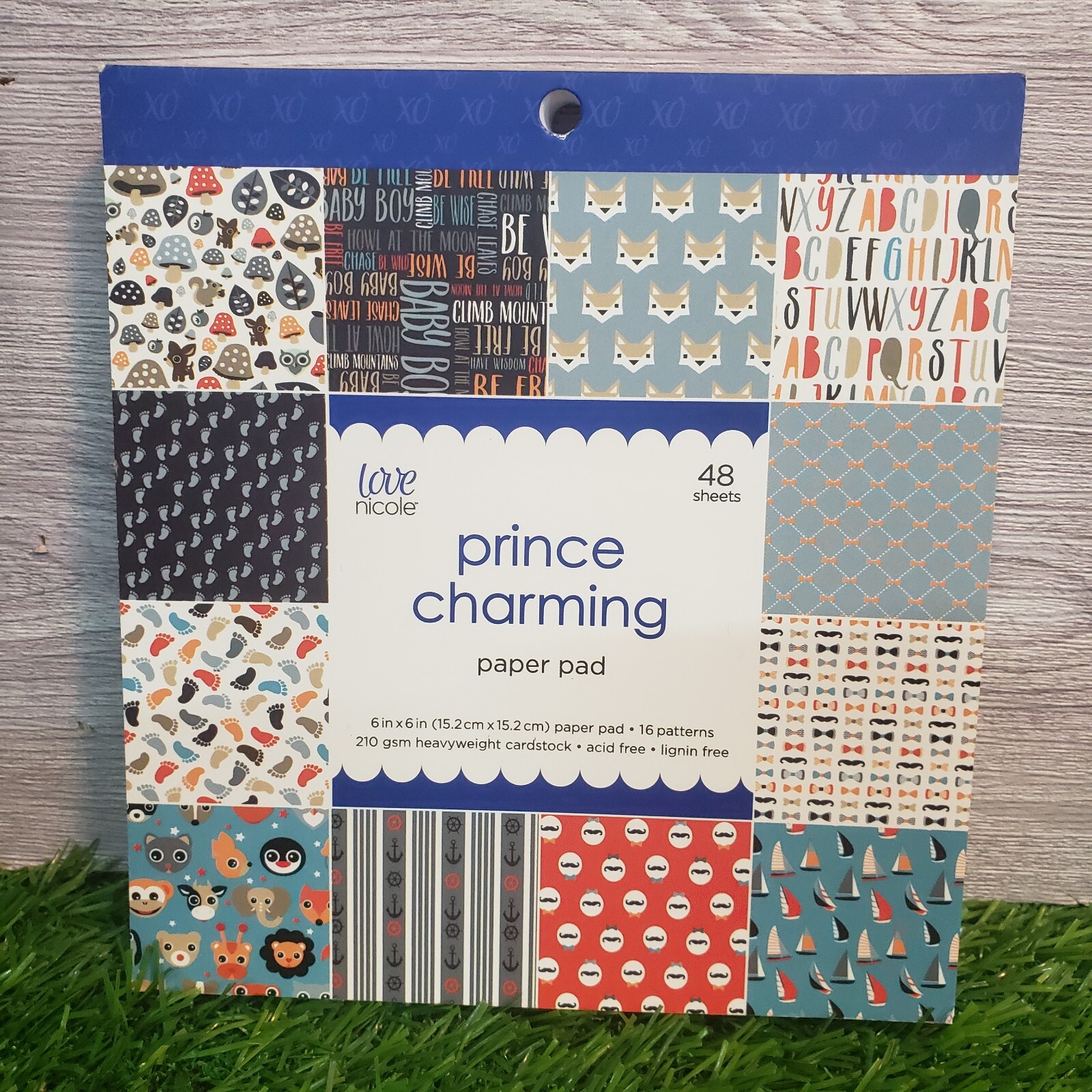 Love Nicole PRINCE CHARMING Paper Pad - 16 Patterns - 48 Sheets