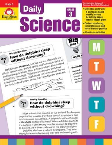 Daily Science, Grade 3 (Daily Practice Books) - Paperback - GOOD