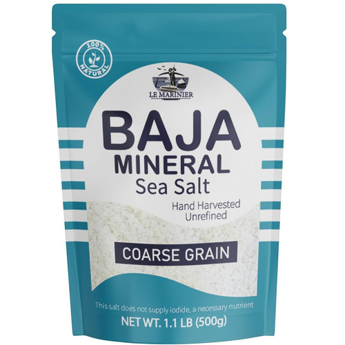 Le Marinier Baja Mineral Sea Salt Coarse Grain, 1.1lb - 18 Ounce (Pack of 1)