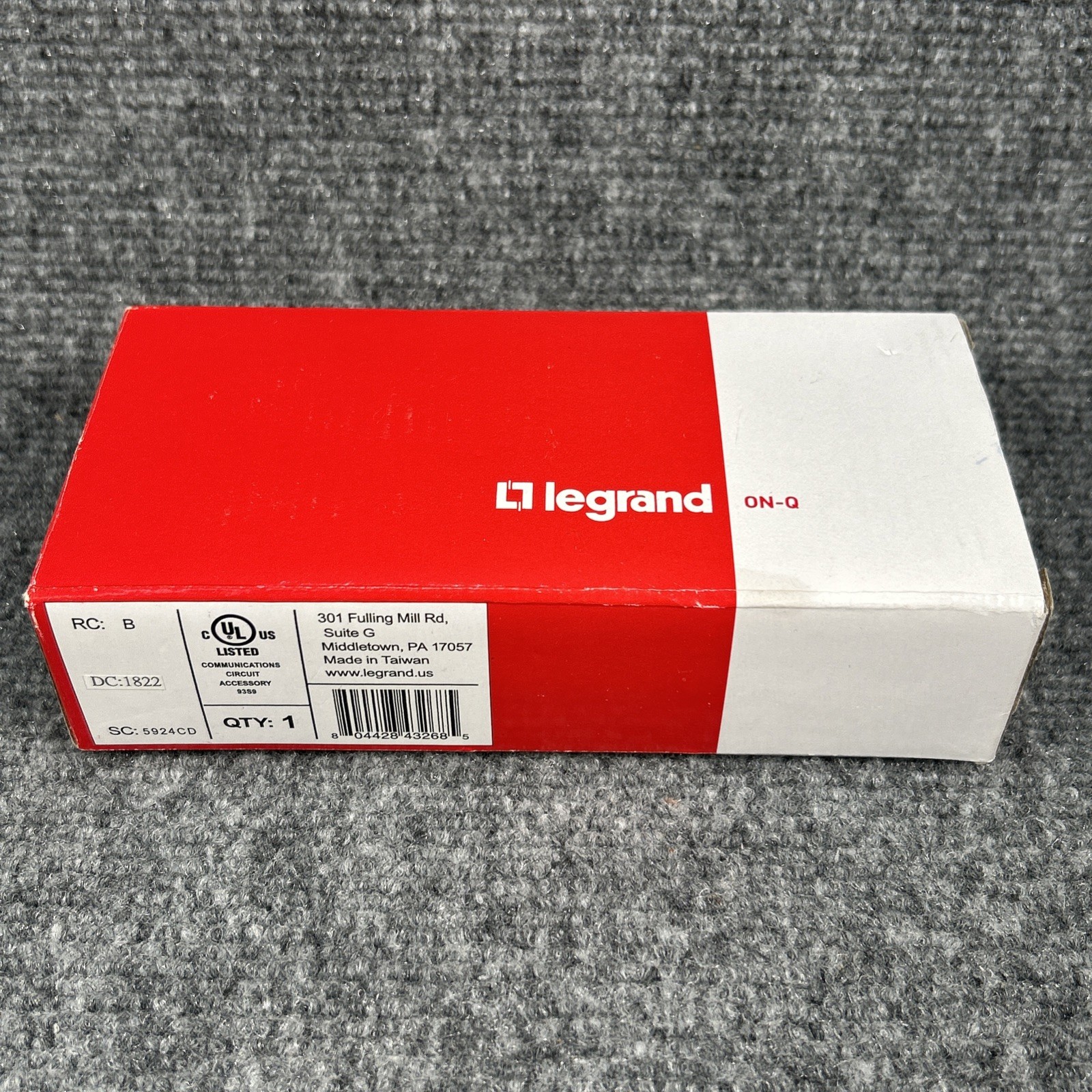 On-Q Legrand AC1058 8-Port Cat5e Network Interface Module