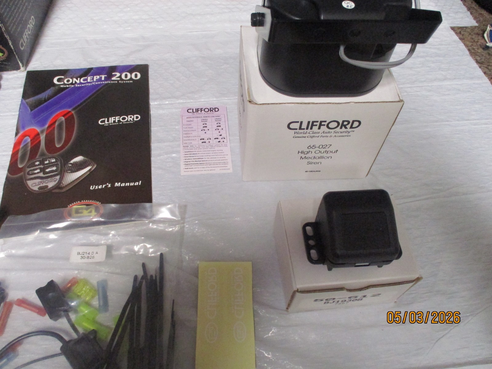 CLIFFORD CONCEPT 200 G4 SECURITY SYSTEM / INTELLIGUARD 7000 G4