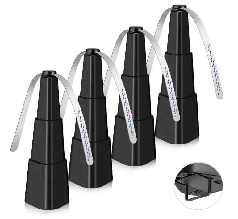Ventiladores Antimoscas Mesa 4 Pack Aspas Holográficas para Picnic BBQ Interior