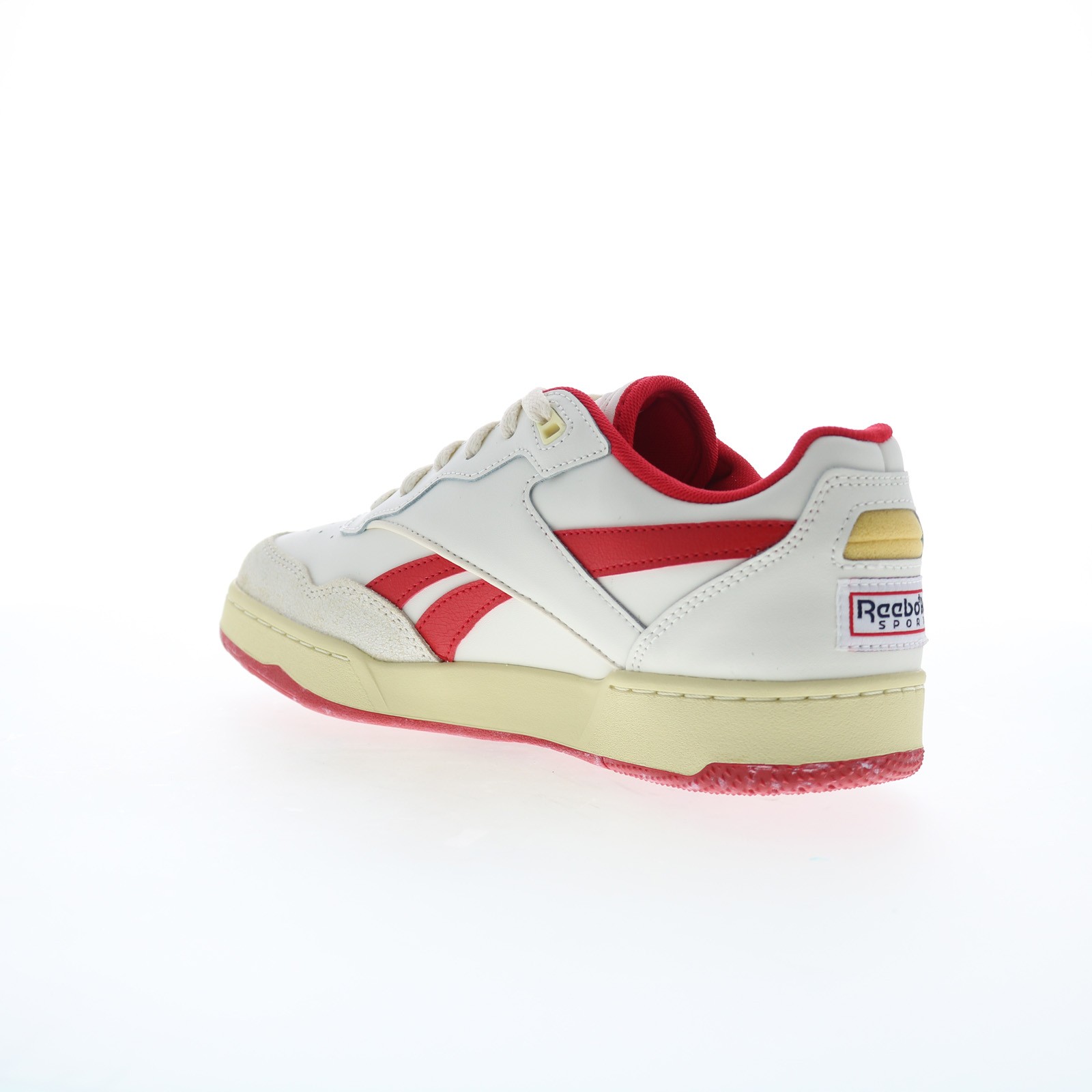 Reebok BB 4000 II Mens White Leather Lace Up Lifestyle Sneakers Shoes