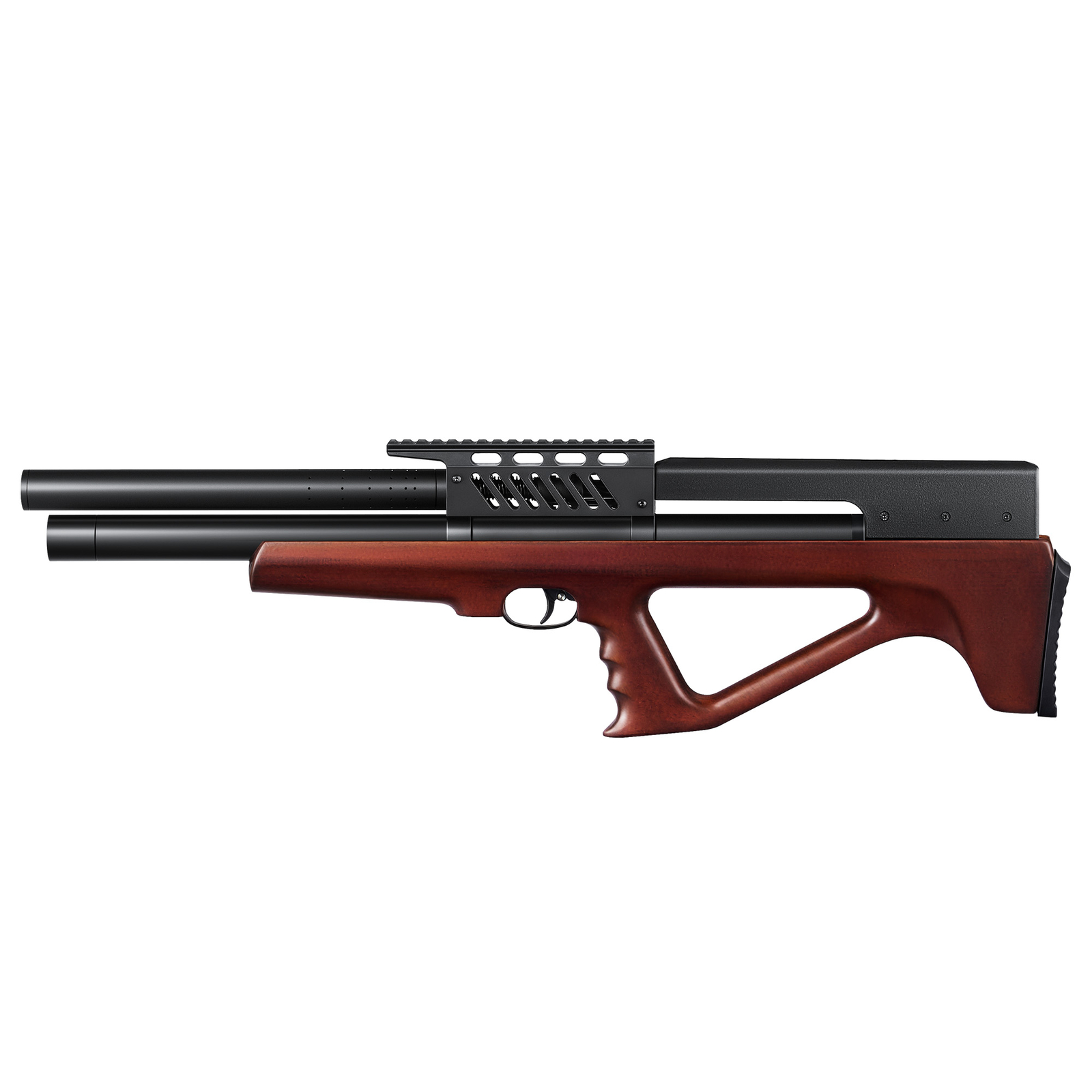 PINTY Air Rifle PCP 9 Pellet Airgun with Picatinny Rail Wooden Stock 800 fps