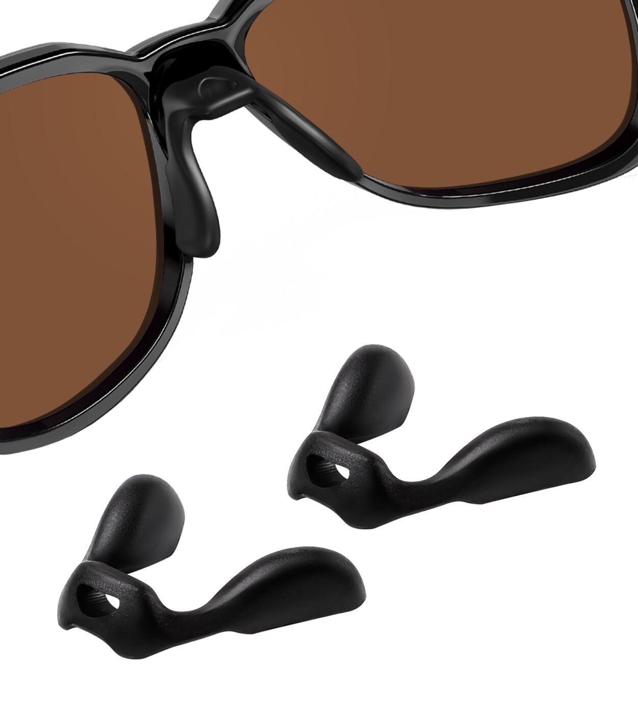 Black Replacement Nose Pads for Oakley Actuator A OO9250A Non-Slip Nose Pieces