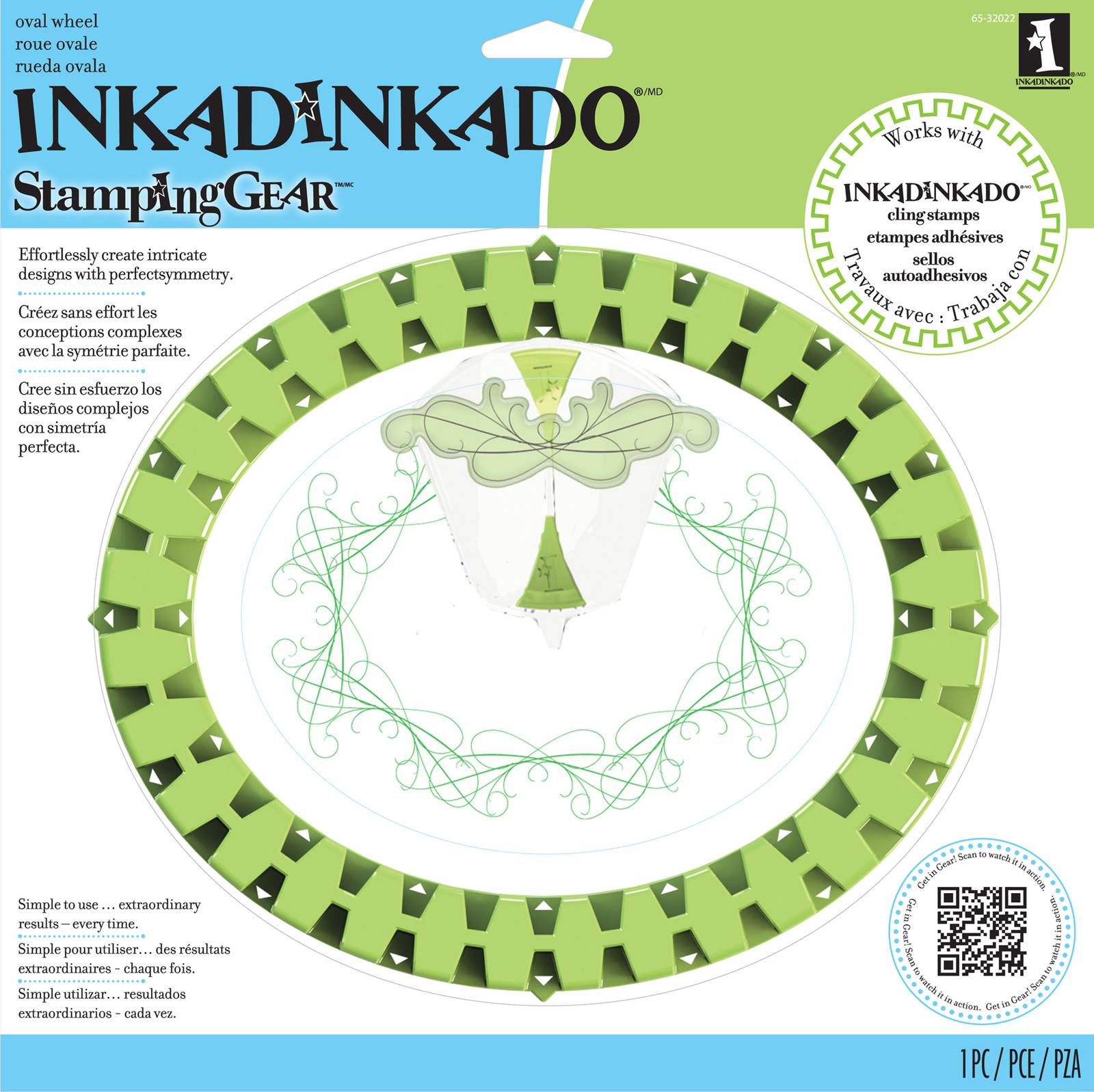 Stamping Gear Oval Wheel by Inkadinkado New