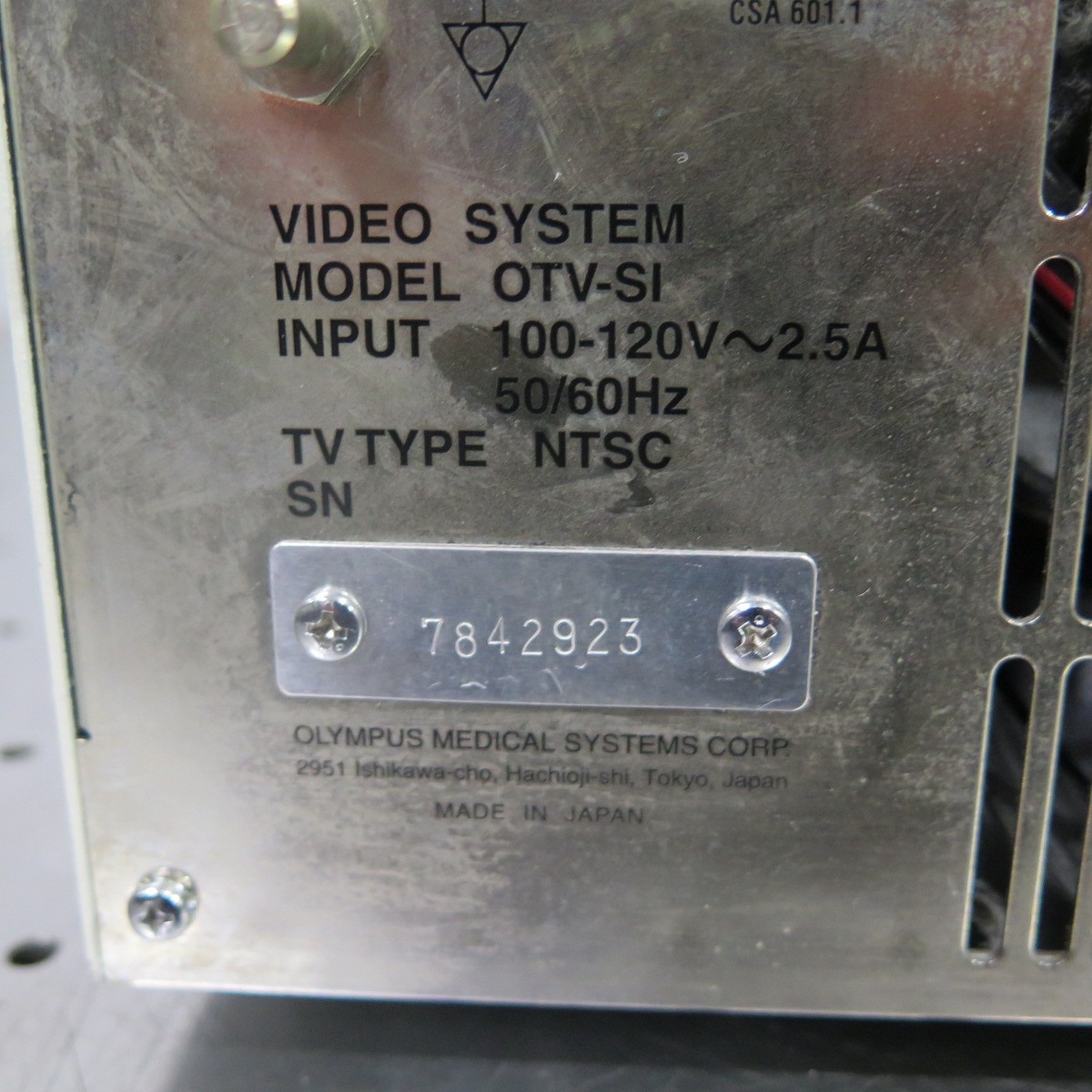 R201809 Olympus OTV-SI Digital Processor Video System