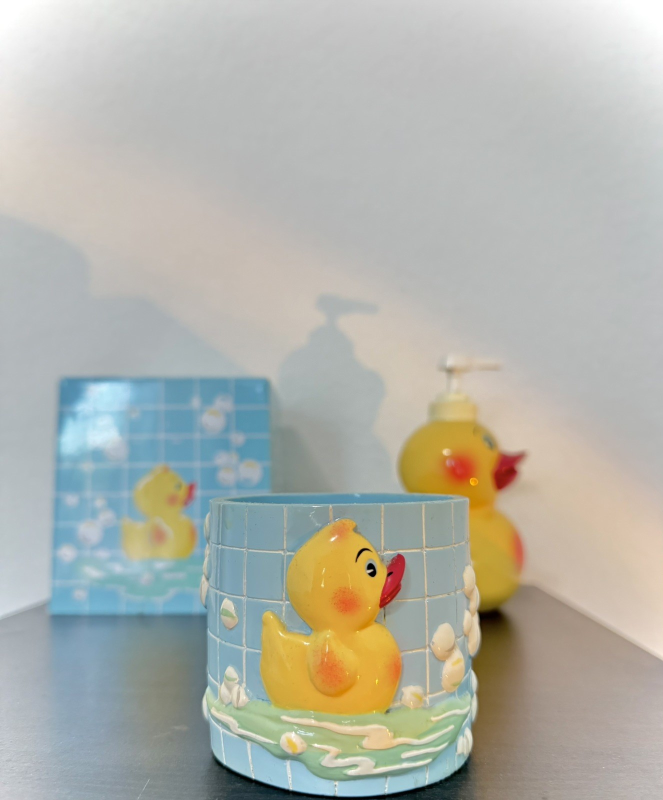 Nick & Nora Home 3 Piece Bathroom Duck Set / Rubber Duck
