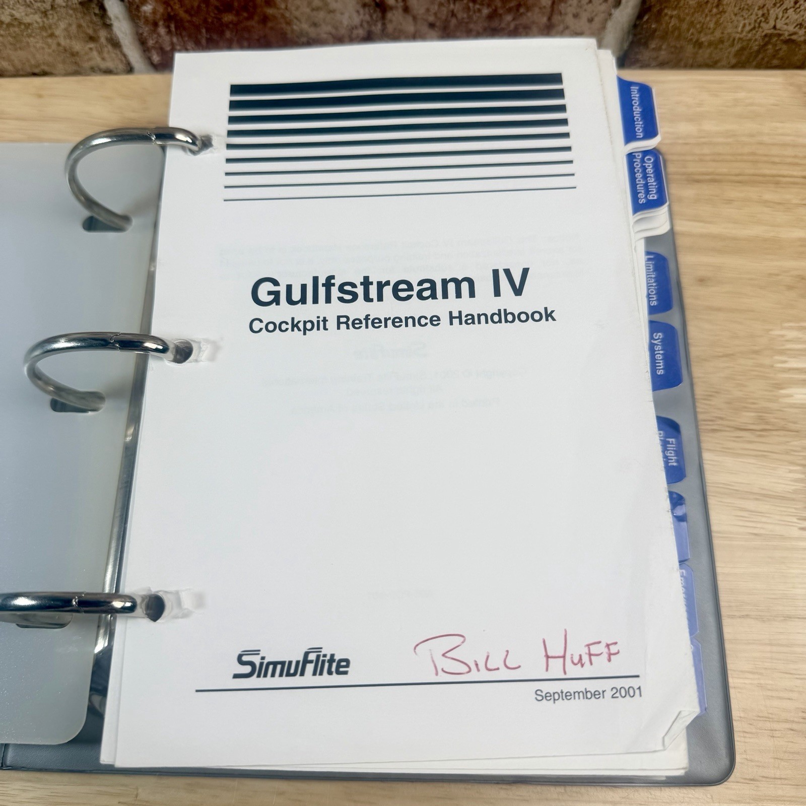 Gulfstream IV Cockpit Reference Handbook